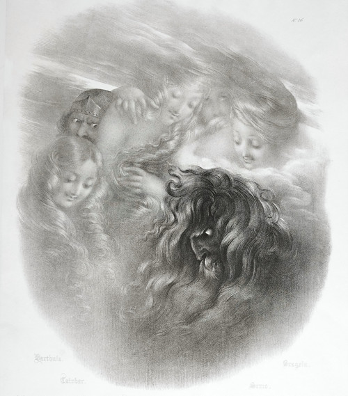 Lithographies Mythologique d'Après Girodet -Trioson 19ème