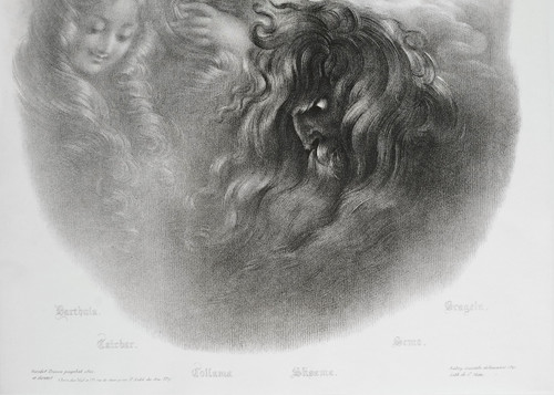 Lithographies Mythologique d'Après Girodet -Trioson 19ème