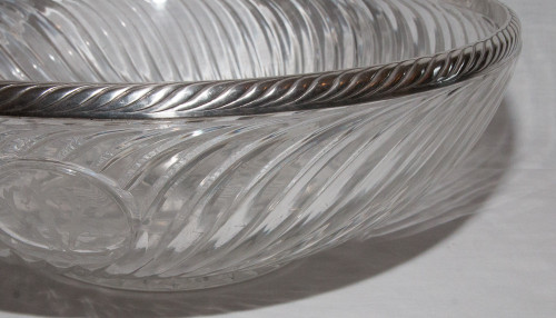  Large Baccarat Cup And Sterling Silver Late 19th Century