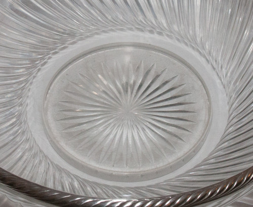  Large Baccarat Cup And Sterling Silver Late 19th Century