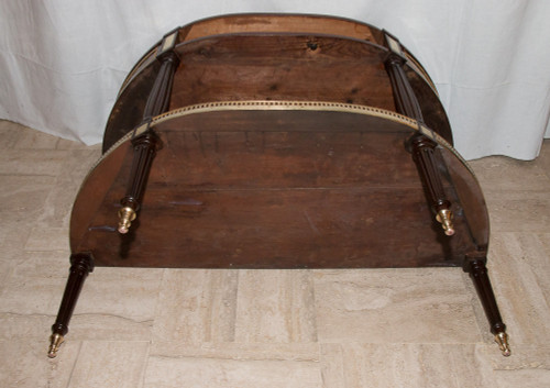 Halbmondkonsole aus Mahagoni, Louis XVI-Zeit