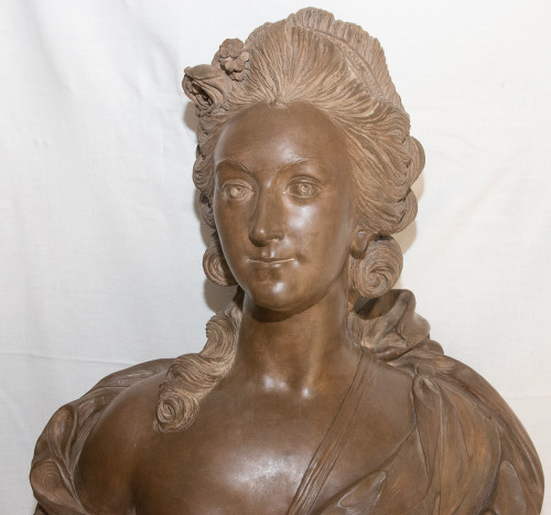 Busto in terracotta della contessa Du Barry, XIX secolo