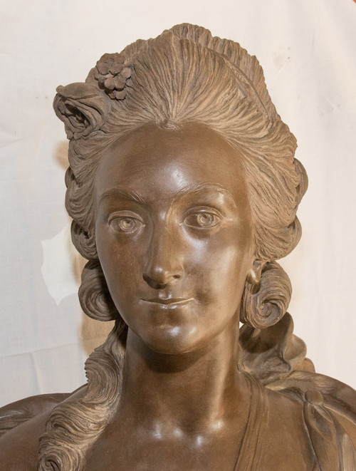 Busto in terracotta della contessa Du Barry, XIX secolo