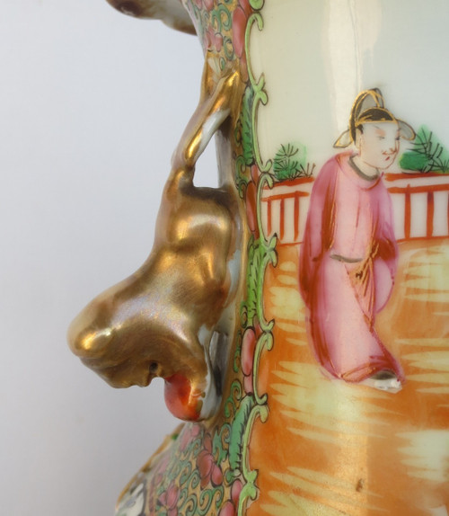 Lampe chine fin du XIXe siècle.  