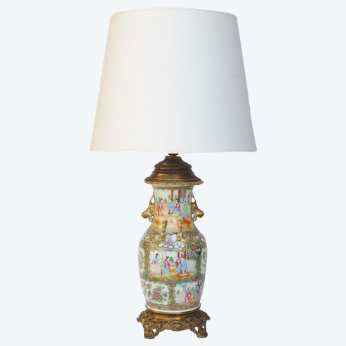 Lampe chine fin du XIXe siècle.  