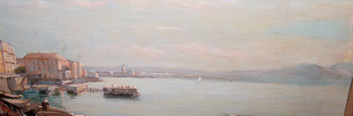 Napoli Borgo Santa Lucia Giacinto Gigante 1806-1876