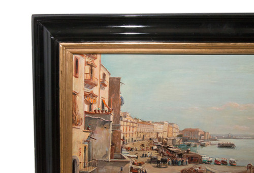 Napoli Borgo Santa Lucia Giacinto Gigante 1806-1876