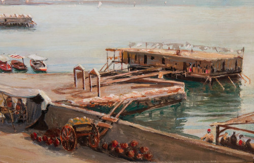 Napoli Borgo Santa Lucia Giacinto Gigante 1806-1876