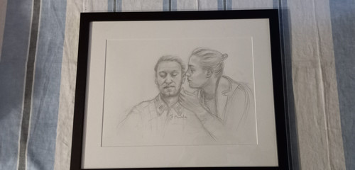 Portrait of Alexei Navalny and his wife Yulia Navalnaya