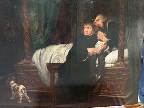 Paul Delaroche After – Ölgemälde auf Leinwand Edward V. und sein inhaftierter Bruder, 19. Jahrhundert