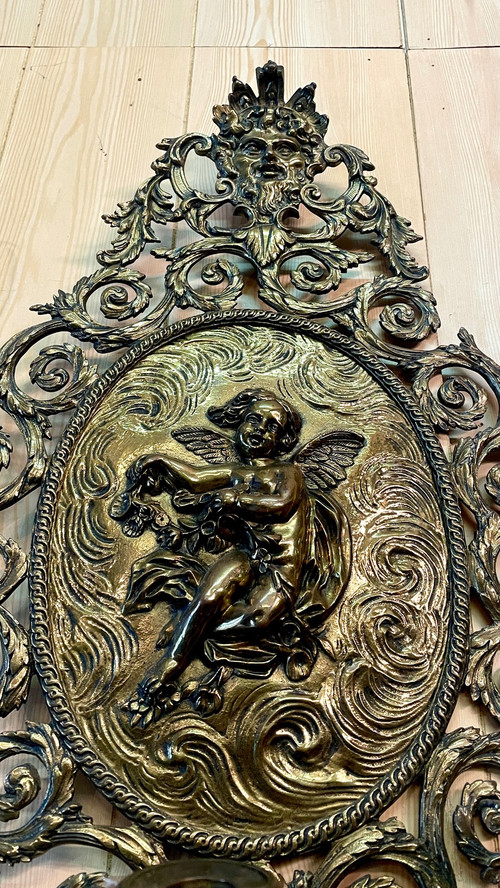 Pair of Louis XIV Style Candlestick Sconces, 19th Century