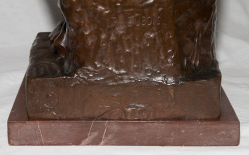 Bronzo "Maternità" firmato Paul Dubois 1829-1905