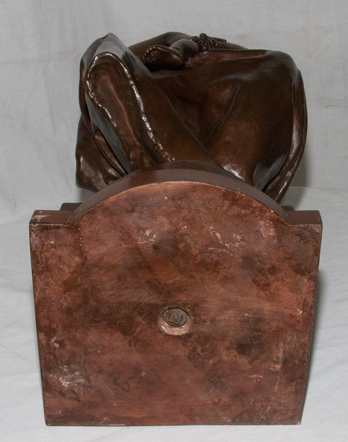 Bronzo "Maternità" firmato Paul Dubois 1829-1905