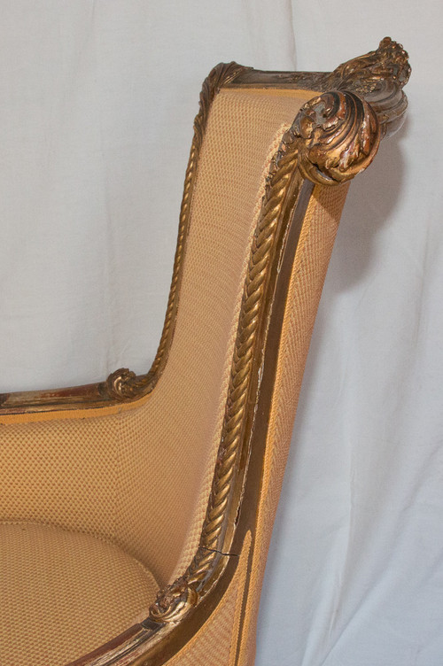 Grande Bergère Style Louis XVI Circa 1860