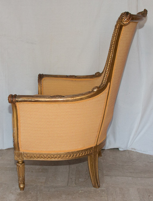 Grande Bergère Style Louis XVI Circa 1860