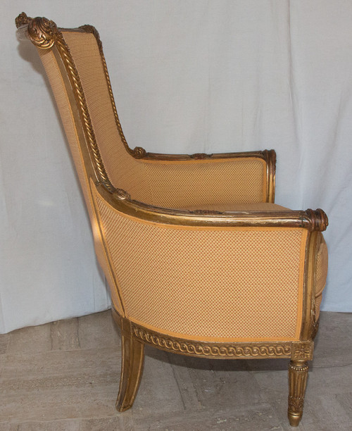 Grande Bergère Style Louis XVI Circa 1860