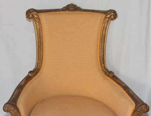 Grande Bergère Style Louis XVI Circa 1860