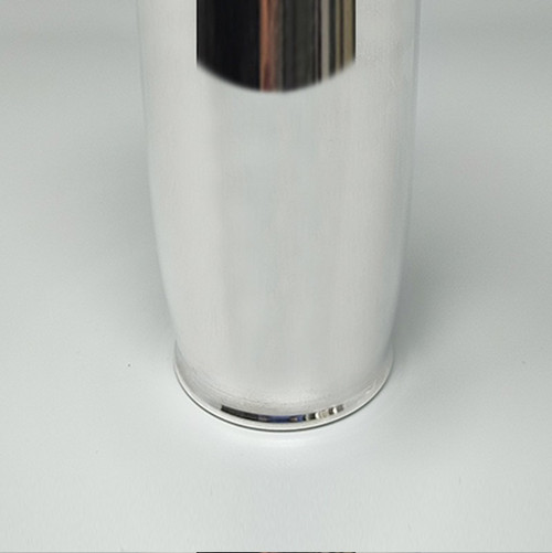 Splendido shaker per cocktail degli anni '60 placcato in argento di Zanetta. Fatto in Italia