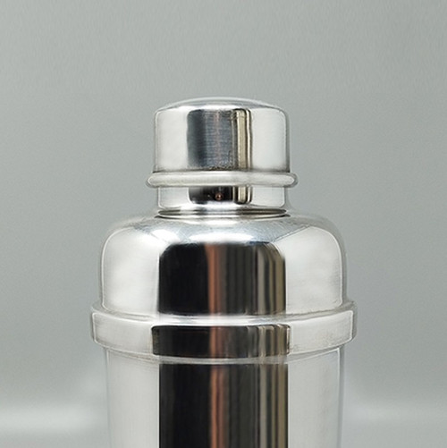 Splendido shaker per cocktail degli anni '60 placcato in argento di Zanetta. Fatto in Italia