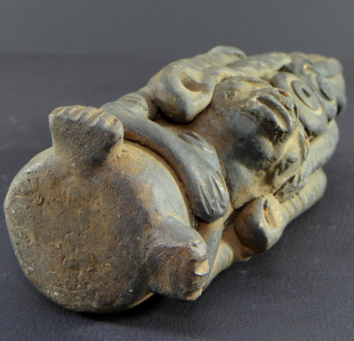 Peru, 1930s/1950s, terracotta statuette in the spirit of pre-Columbian creations.
