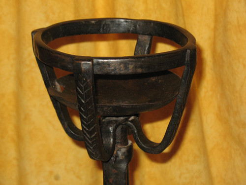 Pair of 18th century wrought iron andirons Origin Périgord
