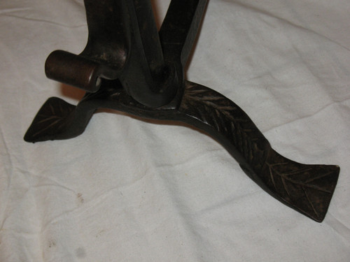 Pair of 18th century wrought iron andirons Origin Périgord