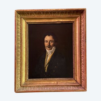 19th century French school, portrait of a young man.