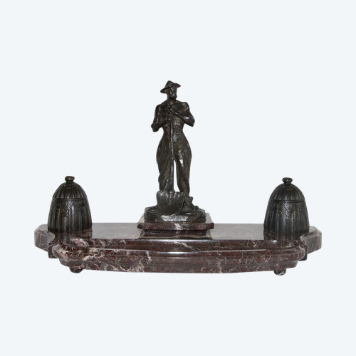 Le Terrassier" inkwell Aimé jules Dalou (1838-1902)