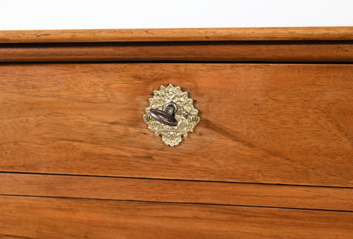 Commode Écritoire en Noyer, époque Restauration – 1ère Partie XIXe