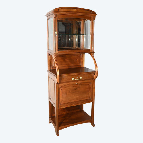 Mahogany bar cabinet, attributed to Maison E.Diot, Art Nouveau - 1900