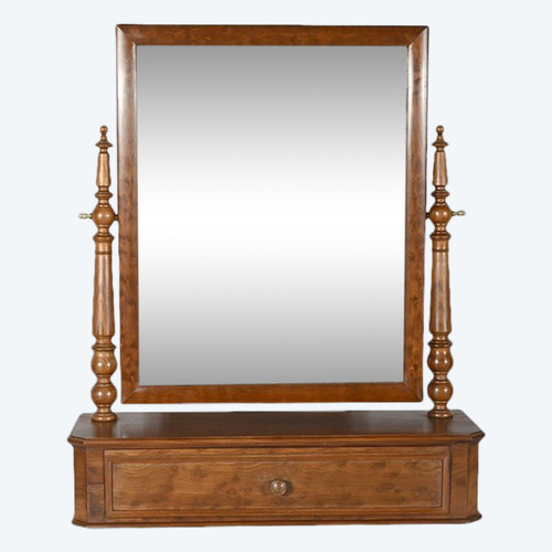 Mahogany Psyche mirror - Mid-19th century