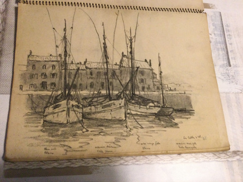 Notebook of 63 drawings André BERONNEAU