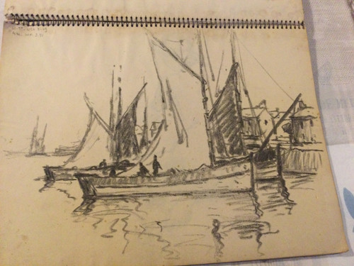 Notebook of 63 drawings André BERONNEAU