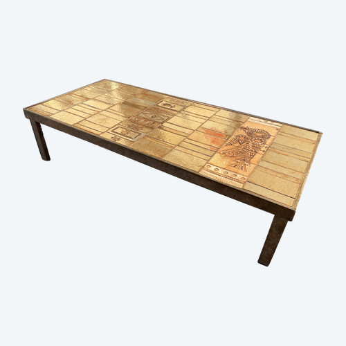 Roger Capron - Ceramic Coffee Table Oiseau Circa 1960