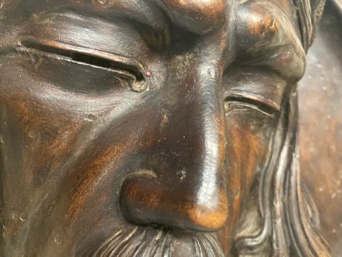 Ancient 18th century sculpture “Christ The Passion” in walnut size: 36 cm