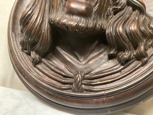 Ancient 18th century sculpture “Christ The Passion” in walnut size: 36 cm