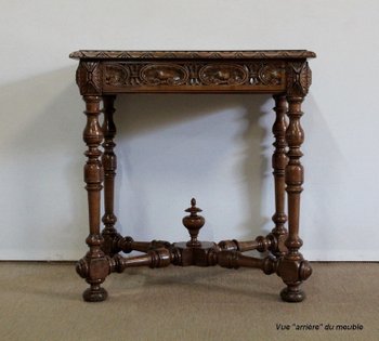  Scrittoio piccolo in noce massello, in stile Luigi XIV - fine XIX secolo