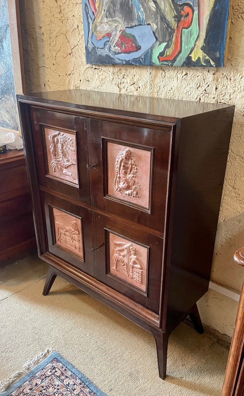 Buffet Art Déco à l’allégorie des Quatre Saisons, XXe siècle 