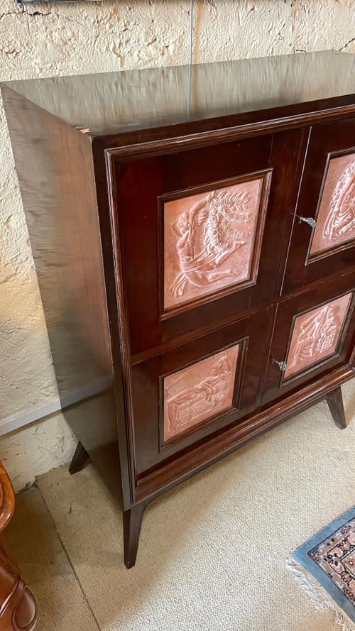 Buffet Art Déco à l’allégorie des Quatre Saisons, XXe siècle 