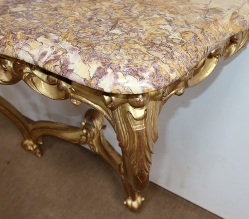 Console Murale en Bois Doré, style Louis XV – Milieu XXe