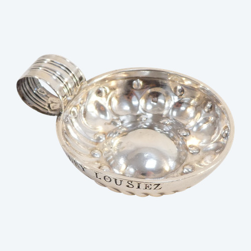 Tastevin en ARGENT MASSIF chiffré BAUDRY LOUSIEZ epoque 19eme