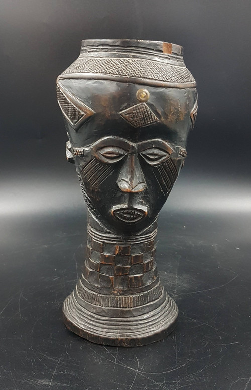 Coppa da vino Janus dalm, popolo Kuba, D.R.C.