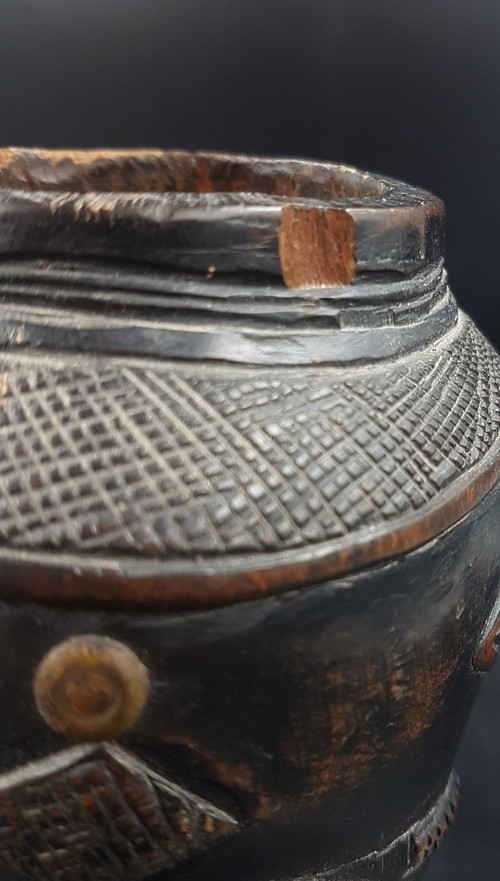 Coppa da vino Janus dalm, popolo Kuba, D.R.C.
