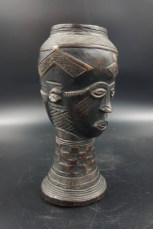 Coppa da vino Janus dalm, popolo Kuba, D.R.C.