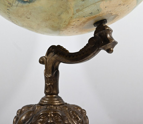 Globo in carta litografata e fusione, J.Lebègue & Cie - Fine XIX secolo