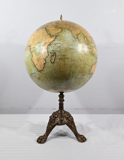 Globo in carta litografata e fusione, J.Lebègue & Cie - Fine XIX secolo