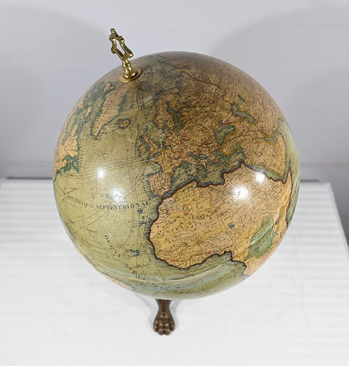 Globo in carta litografata e fusione, J.Lebègue & Cie - Fine XIX secolo