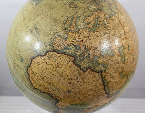 Globo in carta litografata e fusione, J.Lebègue & Cie - Fine XIX secolo