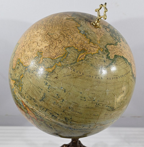 Globo in carta litografata e fusione, J.Lebègue & Cie - Fine XIX secolo