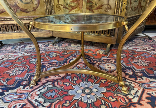 GILDED BRONZE GUERIDON TRIPOD TABLE
